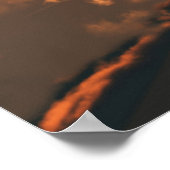 Poster Avion de chasse F22 au coucher du soleil (Coin)