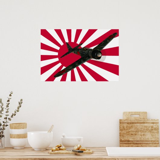 Poster Avion de chasse zéro (Cuisine)