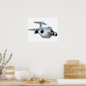 Poster Avion de dessin (Cuisine)