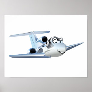 Poster Avion de dessin