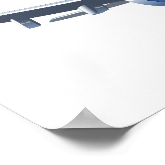 Poster Avion de dessin (Coin)