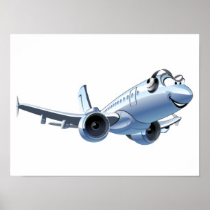 Poster Avion de dessin