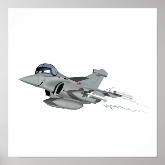 Poster Avion de dessin (Devant)