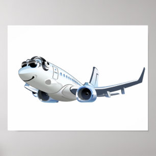 Poster Avion de dessin