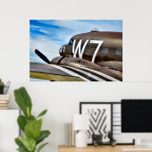 Poster Avion de fret classique (Bureau à domicile)