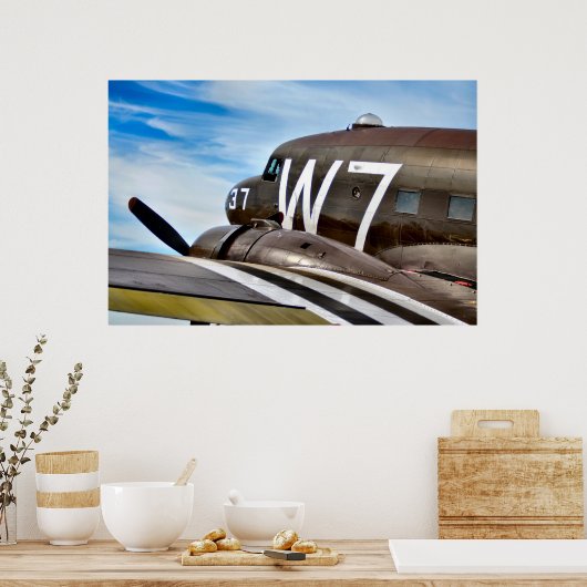 Poster Avion de fret classique (Cuisine)