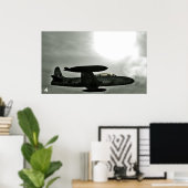 Poster avion de guerre (Bureau à domicile)