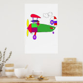 Poster AVION DE LA Première GUERRE MONDIALE (Cuisine)