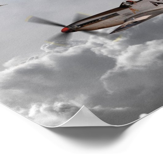 Poster Avion de Tuskegee (Coin)