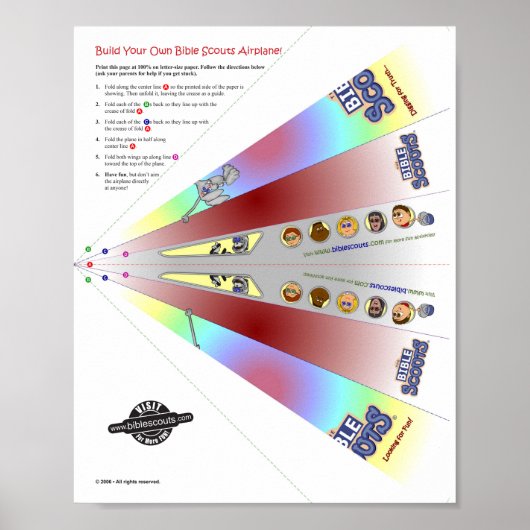 Poster Avion des scouts de la Bible ! (Devant)