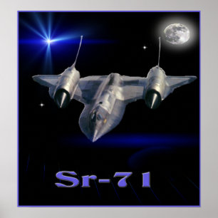 Poster Avion d'espionnage militaire Sr-71