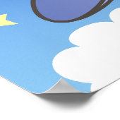 Poster Avion en plein vol (Coin)