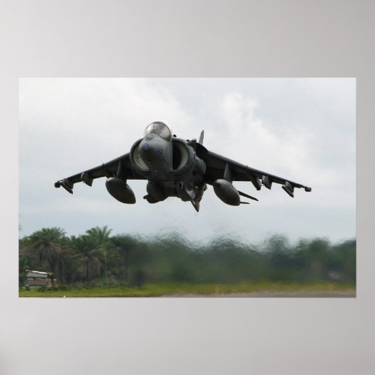 Poster Avion Harrier II AV-8B (Devant)