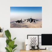 Poster Avion Harrier II AV-8B (Bureau à domicile)