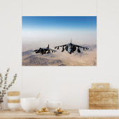 Poster Avion Harrier II AV-8B (Cuisine)