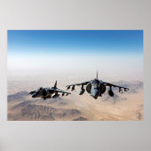 Poster Avion Harrier II AV-8B (Devant)