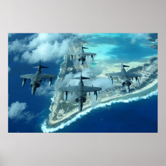 Poster Avion Harrier II AV-8B