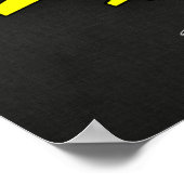 Poster Avion jaune canari (Coin)