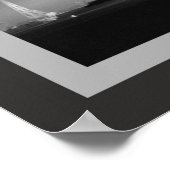 Poster Avion noir et blanc (Coin)