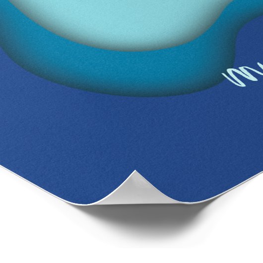 Poster Avion papier | Le voyage commence par un seul (Coin)