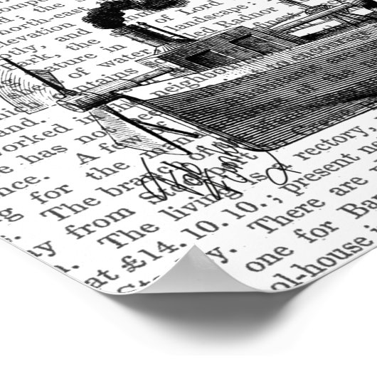 Poster Avion papillon (Coin)