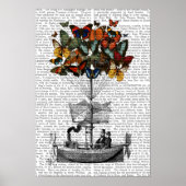 Poster Avion papillon (Devant)