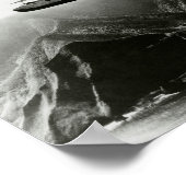 Poster Avion passager de bateau volant au-dessus d'Hawaii (Coin)