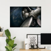 Poster Avion - Pilote - Prop - Vous êtes libre d'aller (Bureau à domicile)