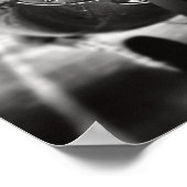 Poster Avion propulseur noir et blanc (Coin)