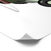 Poster Avion rétro de dessin (Coin)