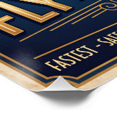 Poster Avion streamline (Coin)