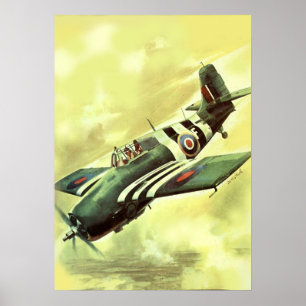 Poster Avion vintage