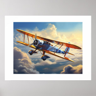 Poster Avion vintage