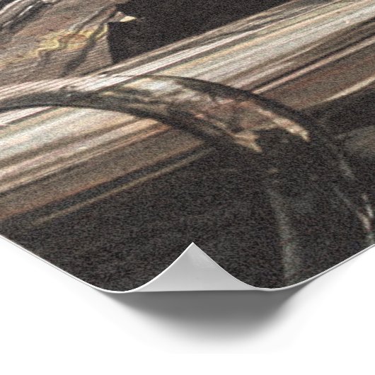 Poster Avion vintage (Coin)