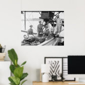 Poster Avion vintage, 1923 (Bureau à domicile)