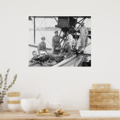 Poster Avion vintage, 1923 (Cuisine)