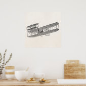 Poster Avion vintage Rétro Vieux Biplan Avion Biplans (Cuisine)