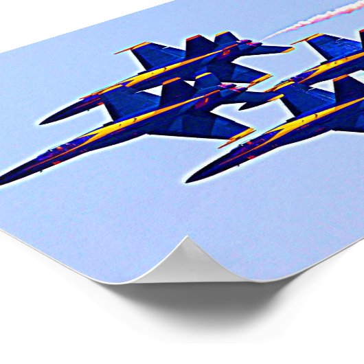 Poster Avions Blue Angles (Coin)