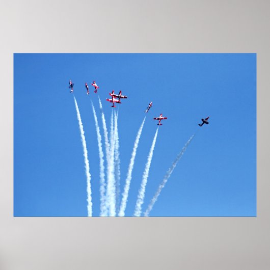 Poster Avions canadiens de snowbirds (Devant)