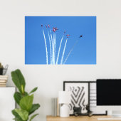 Poster Avions canadiens de snowbirds (Bureau à domicile)