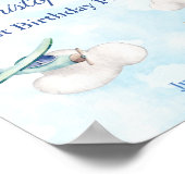 Poster Avions Dans Les Nuages Sky Fête Anniversaire Bienv (Coin)