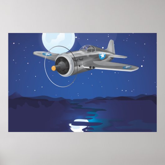 Poster Avions de combat vintage (Devant)