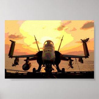 Poster Avions Hornet F A-18 USS John C. Stennis