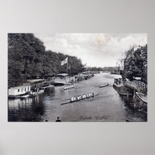 Poster Aviron d'équipage d'Eights, cru d'Oxford