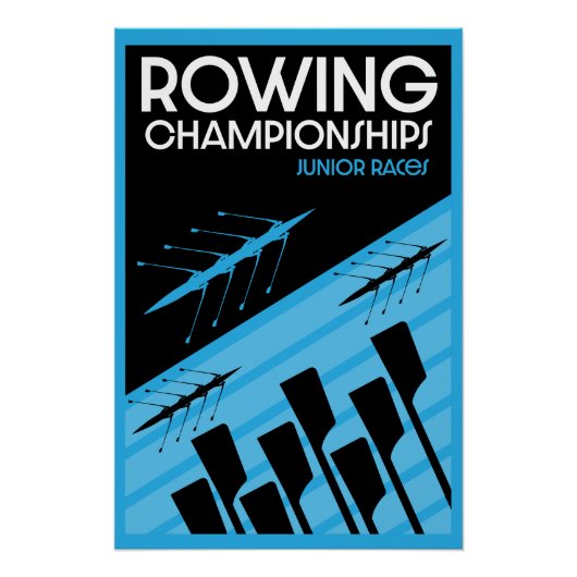 Poster Aviron international junior (Devant)