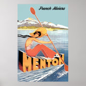 Poster Aviron sur Menton (Devant)