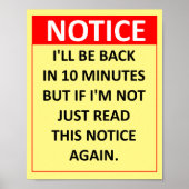 Poster Avis (Devant)