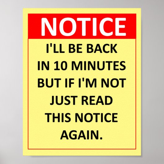 Poster Avis (Devant)