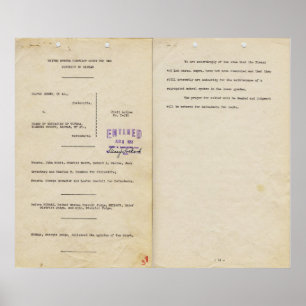 Poster Avis dans Brown / Conseil de l'éducation 1951pg 1 