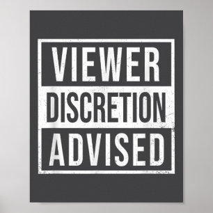 Poster Avis de discrétion aux téléspectateurs